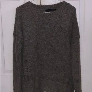Cashmere distressed sweater